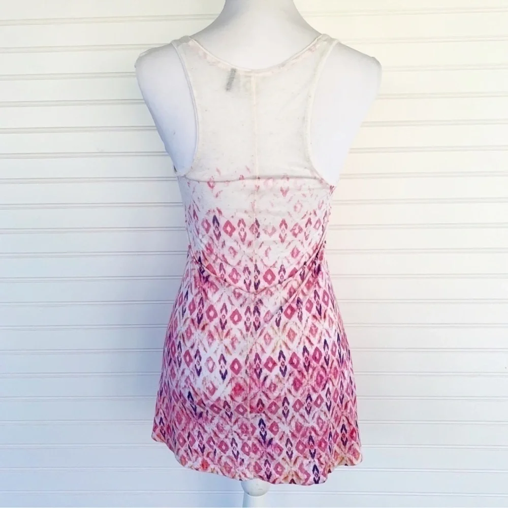 Anthropologie Pink and White Relaxed Tank Top - Picture 4 of 8